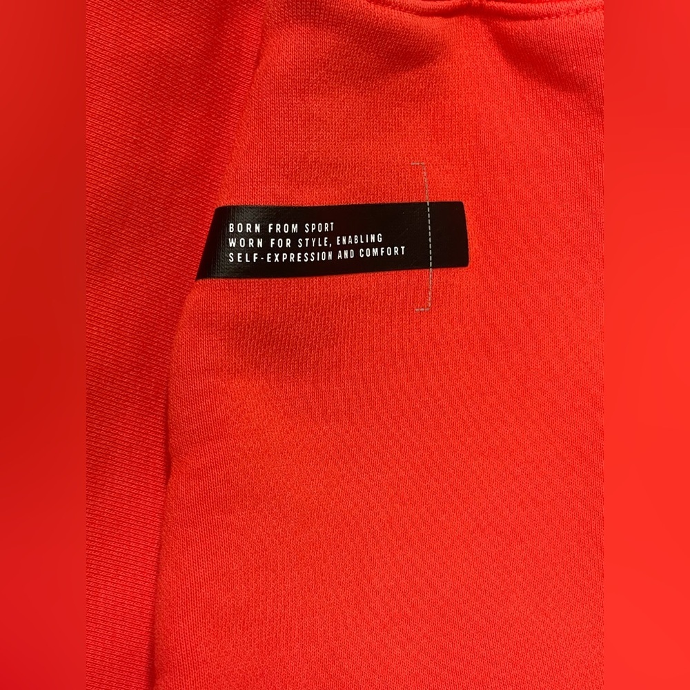 Adidas Sportswear Women's OVERSIZED HOODED SWEATSHIRT Orange M HN6826 - Picture 5 of 7